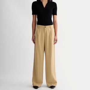 Everlane Women's Trouser in Buttersoft in Classic Khaki, Size 2